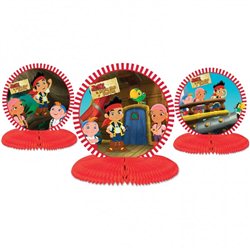 Jake & the Neverland Pirates Mini Centrepieces, Amscan, 996460, 3 pieces
