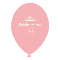 Baloane latex roz pentru burlacite - Bride to Be Lucky, Radar GI.BTBL.PINK