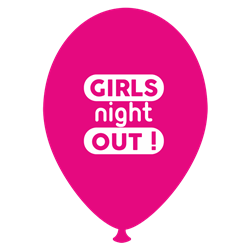 Girls Night Out Printed Latex Balloons, Radar GI.GNO.F