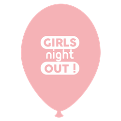Baloane latex roz pentru burlacite - Girls Night Out, Radar GI.GNO.PINK