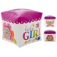 Balon folie Cubez Baby Girl 38 cm X 40 cm, 28382