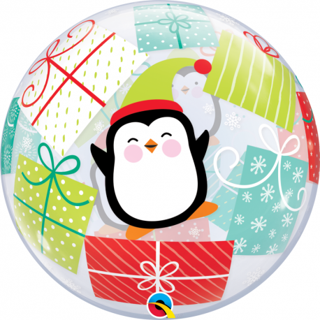 Balon Bubble 22"/56cm Qualatex, Pinguin & Cadouri, 43438