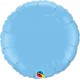 Balon folie metalizat rotund Pale Blue - 45 cm, Qualatex 12908