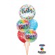 Balon Bubble 22"/56 cm, Party Time!, Qualatex 23636