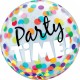 Balon Bubble 22"/56 cm, Party Time!, Qualatex 23636
