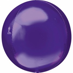Orbz Purple Foil Balloon - 38 x 40 cm, Amscan 28207