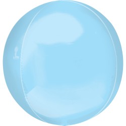 Orbz Pastel Blue Foil Balloon - 38 x 40 cm, Radar 39111