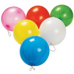 Assorted Punch Ball Latex Balloons , 18 inch (45 cm), Gemar GPB1, Pack Of 50 pieces