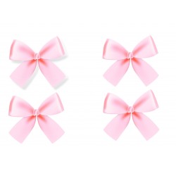 4 Pink Satin Bows For Balloons, 10 x 9 cm, Radar 50279