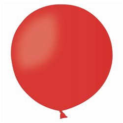 Red 45 Jumbo Latex Balloon, 19 inch (48cm), Gemar G150.45, Pack Of 50 pieces