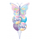 Birthday Beautiful Butterflies Foil Balloon, Qualatex 13274