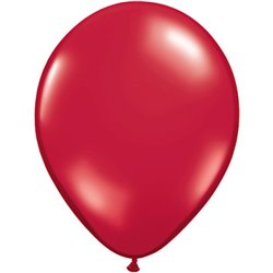 Balon Latex Ruby Red, 16 inch (41 cm), Qualatex 43899, set 50 buc