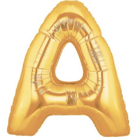 Litere folie 86 cm, A - Z, Auriu (Gold)