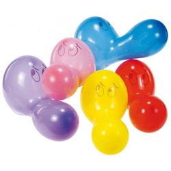 Assorted Noses Figure Latex Balloons 24" (60 cm), Asortate, Riethmuller RM6484, Pack of 5 pieces