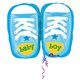 Baby Boy Sporty Kicks Junior Shape Foil Balloons, Blue, Anagram, 18", 28816