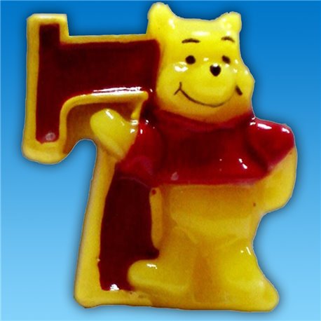 Lumanare aniversara Cifra 7 pentru tort cu Winnie the Pooh, Amscan RM551081, 1 buc