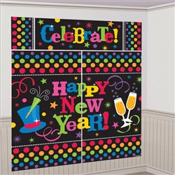 Kid decoratiuni pentru Revelion - Happy New Year, Amscan 670073, Set 5 piese