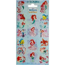 The Little Mermaid Stickers, Radar 0765, Pack of 18 pieces