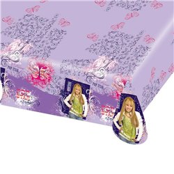 Fata de masa din plastic pentru petrecere copii - Hannah Montana, 180 x 120 cm, Amscan 551392, 1 buc