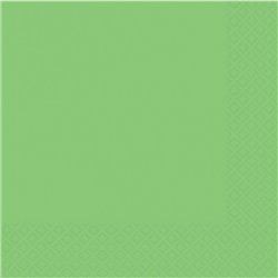 Servetele de masa uni Kiwi Green pentru petreceri - 25 cm, Amscan 50015-53, Set 20 buc