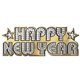 Inel servet pentru Revelion - Happy New Year, Amscan 399805, 1 buc