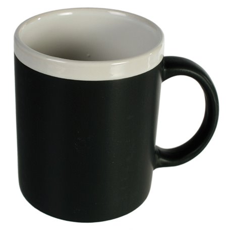 Writeable Ceramic Mug with chalk for labelling, OOTB 78/8210, 1 piece
