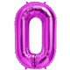 Balon Folie Magenta in forma de za, 86 cm / 34", Northstar Balloons 00830, 1 buc