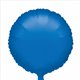 Balon Folie 45 cm Uni Rotund Albastru metalizat, Anagram 19887, 1 buc