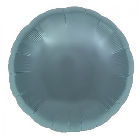 Balon folie pastel blue metalizat rotund - 45 cm, Northstar Balloons 007369, 1 buc