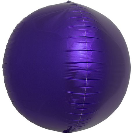 Metallic Purple 3D Sphere Foil Balloon - 17"/43 cm, Northstar Balloons 01009, 1 piece