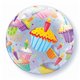 Cupcakes Bubble Balloon - 22"/56cm, Qualatex 34407, 1 piece