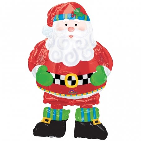 Whimsical Santa Air-Walkers Foil Balloon - 94cm/37", Anagram 0800601