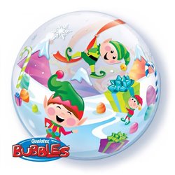 Balon Bubble 22"/56cm - Spiridusi, Qualatex 50982