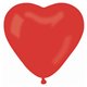 Red 45 Heart Latex Balloons - 10"/25cm, Gemar ACR.45, Pack Of 100 pieces