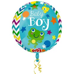 Sweet Baby Boy Orbz Foil Balloon - 38x40cm, Amscan 2877501
