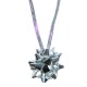 Elastic silver wrapping stars, B 37637, 6 items per pack