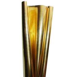 Metallic Gold Packing Paper with stripes - 70cm x 100cm, Radar B65862