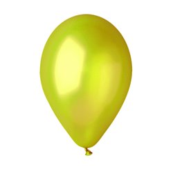 Green 67 Metallic Latex Balloons , 10"/26 cm, Gemar GM90.67, Pack Of 100 pieces